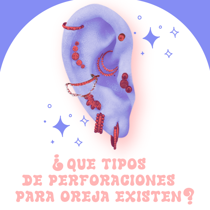 ¿Qué tipos de perforaciones existen para la oreja? - Helix Body Jewelry - Tienda Online de Piercings