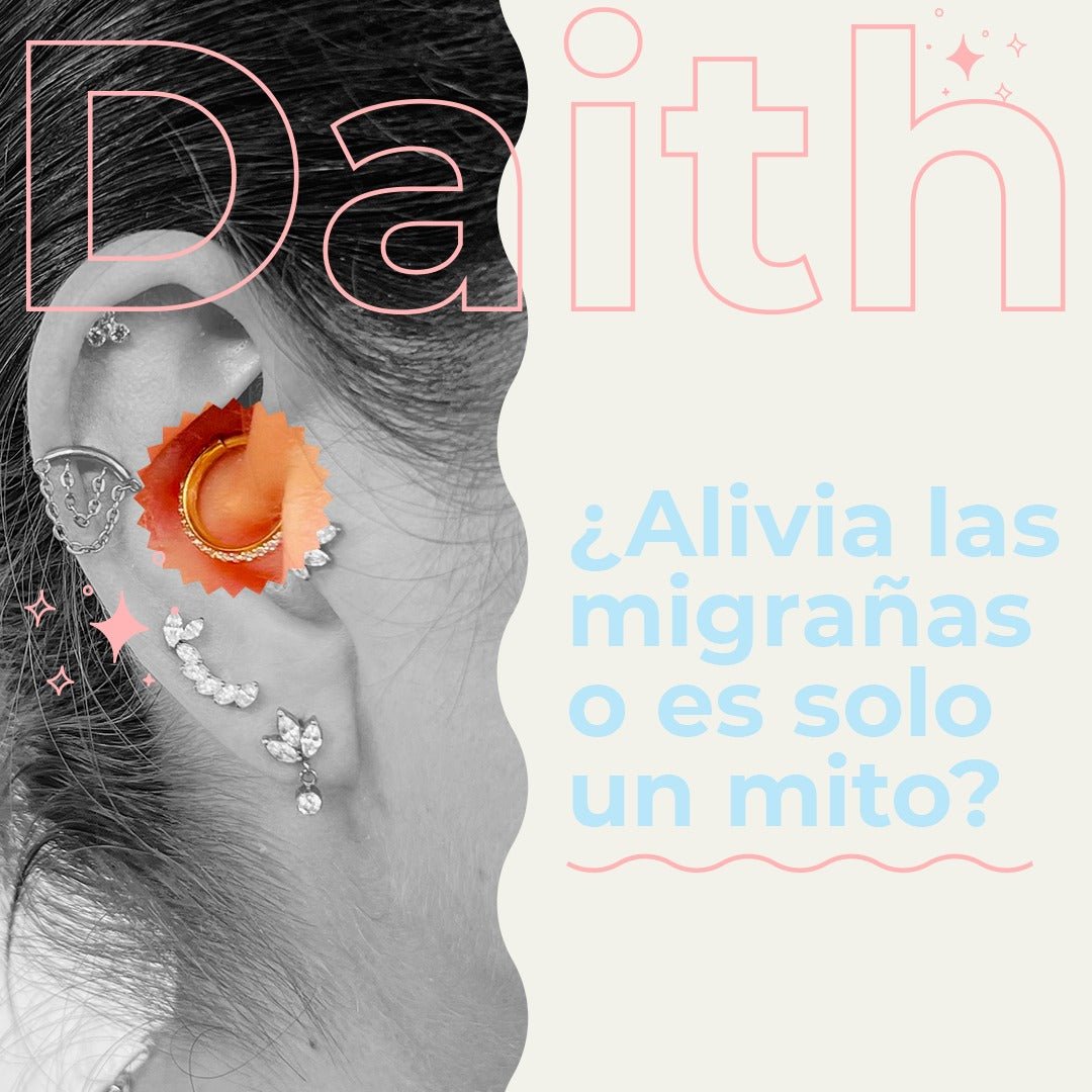 Piercing Daith: ¿Alivia las migrañas o es solo un mito? - Helix Body Jewelry - Tienda Online de Piercings