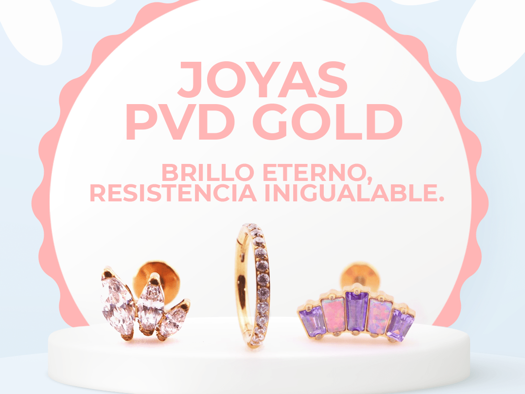 Joyas PVD Gold: Brillo eterno, resistencia inigualable - Helix Body Jewelry - Tienda Online de Piercings