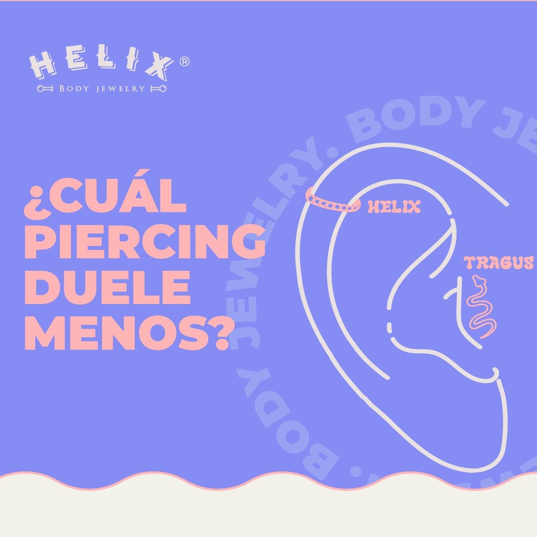 ¿Cuál piercing duele menos: el helix o el tragus? - Helix Body Jewelry - Tienda Online de Piercings