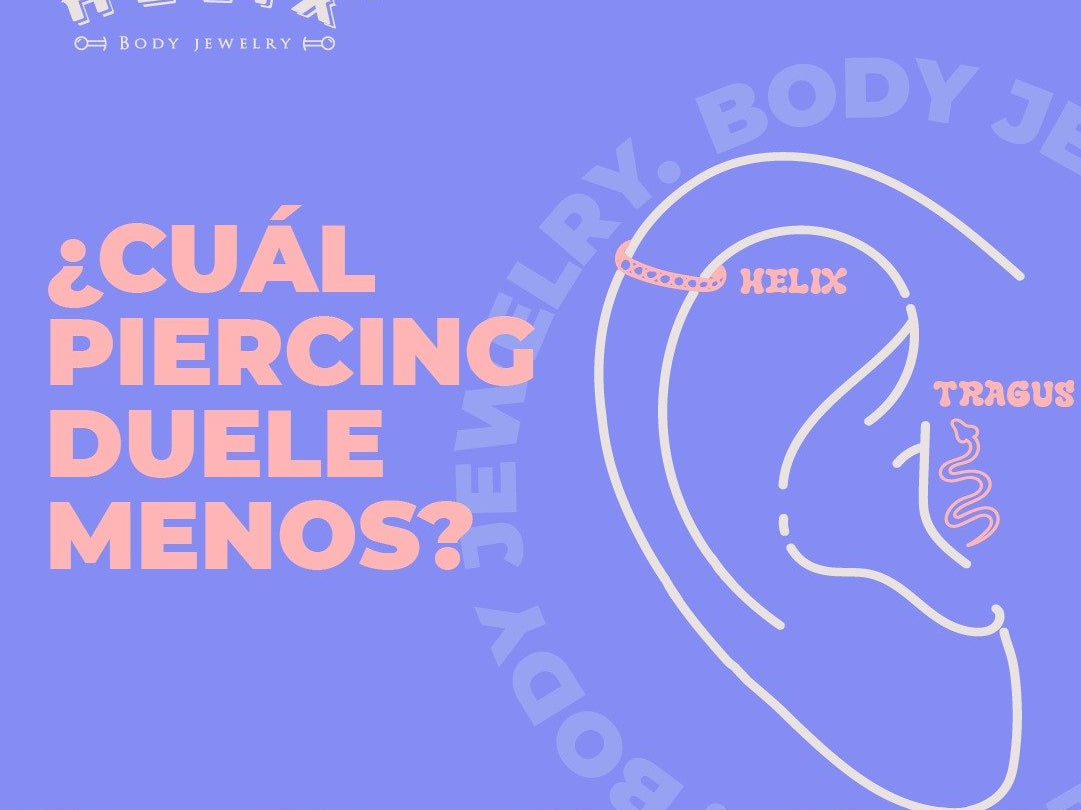 ¿Cuál piercing duele menos: el helix o el tragus? - Helix Body Jewelry - Tienda Online de Piercings