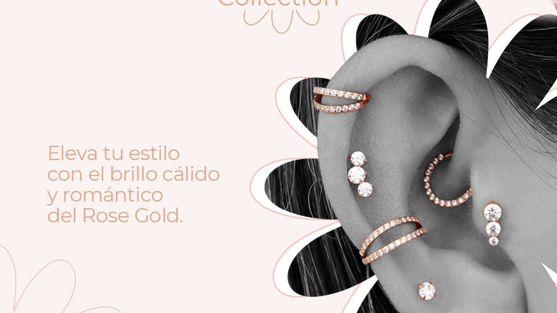 Eleva tu estilo con el brillo cálido y romántico del ROSE GOLD - Helix Body Jewelry - Tienda Online de Piercings