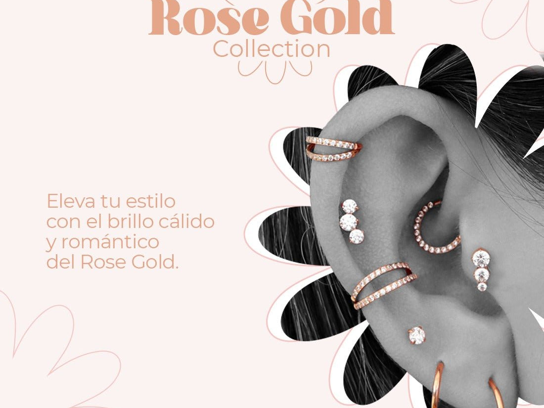 Eleva tu estilo con el brillo cálido y romántico del ROSE GOLD - Helix Body Jewelry - Tienda Online de Piercings