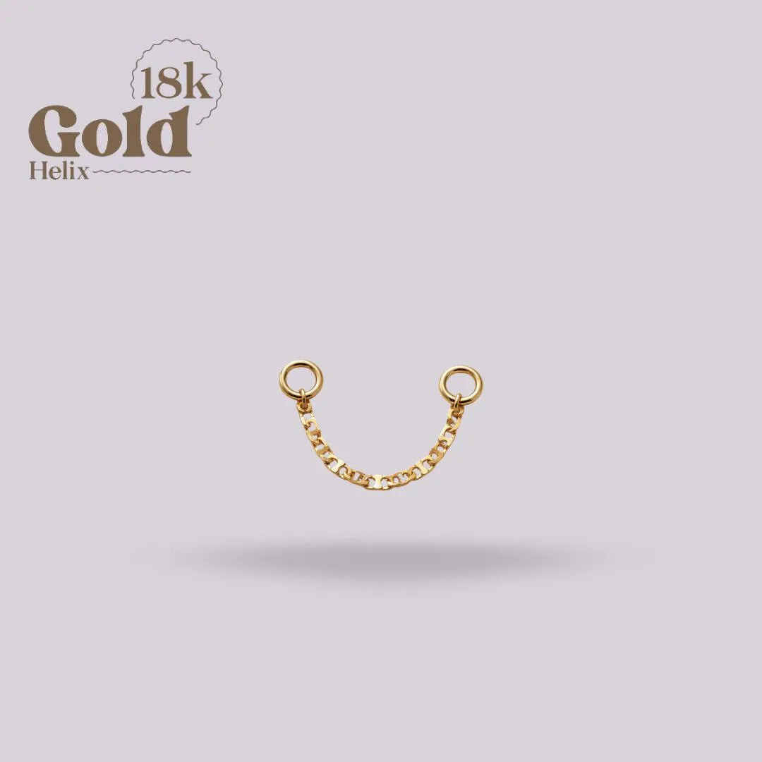 Cadena Diamantada 22mm Oro 18K
