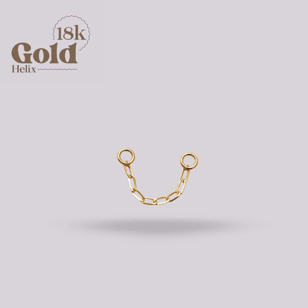 Cadena Eslabón Oval 22mm Oro 18K