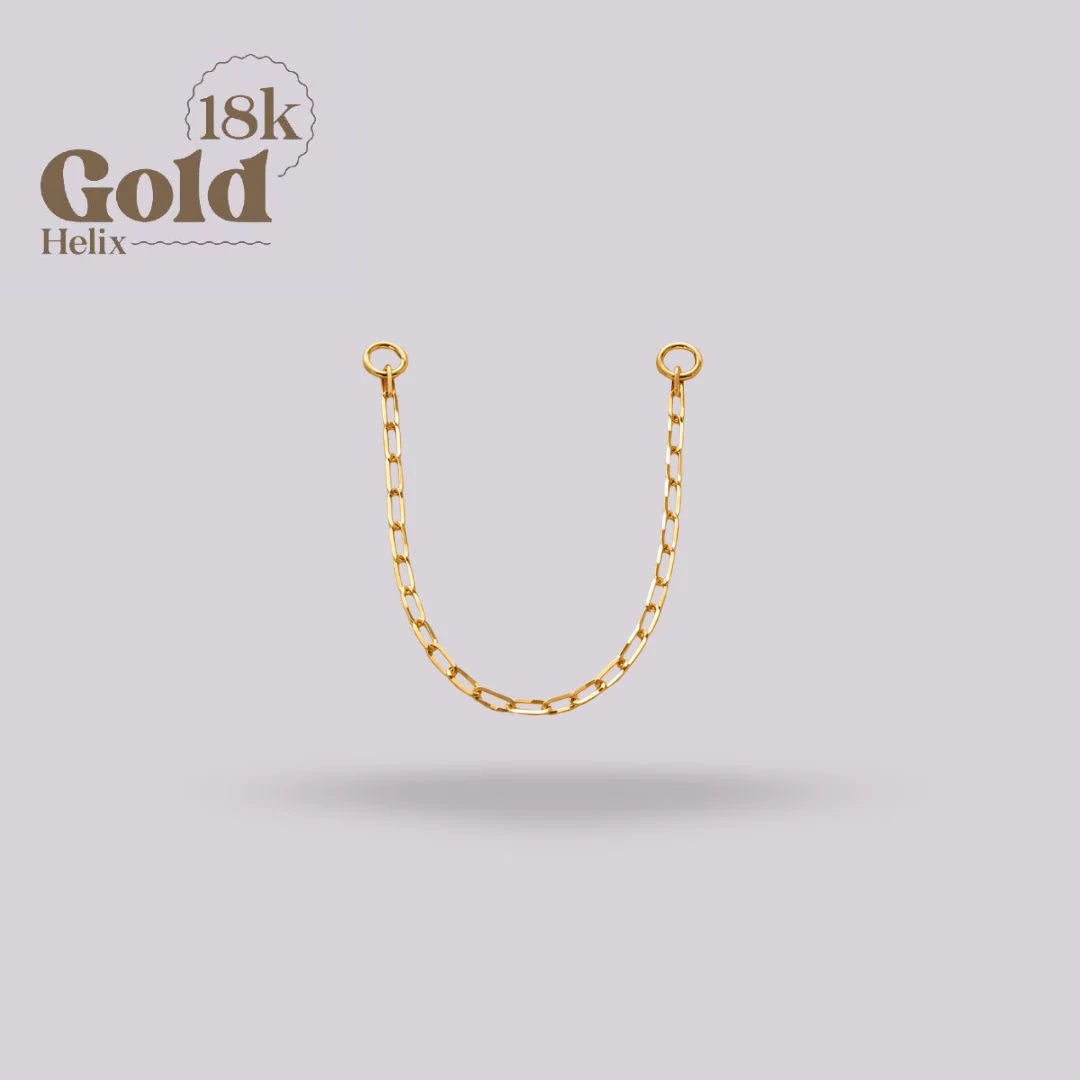 Cadena Eslabón Oval 70mm Oro 18K