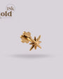 Labret Piercing Oro Sólido 18K Estrella de 8 Puntas