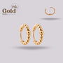 Arete Candonga Relieve 18K
