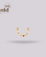 Cadena Flor Espejo 22mm Oro 18K