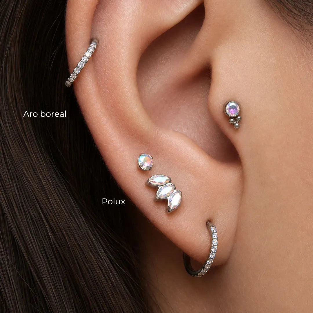 Set 5 Joyas Titanio Prisma