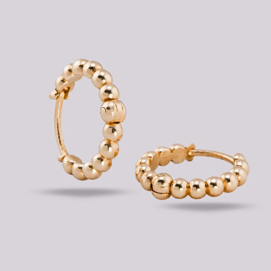 Arete Candonga Relieve 18K