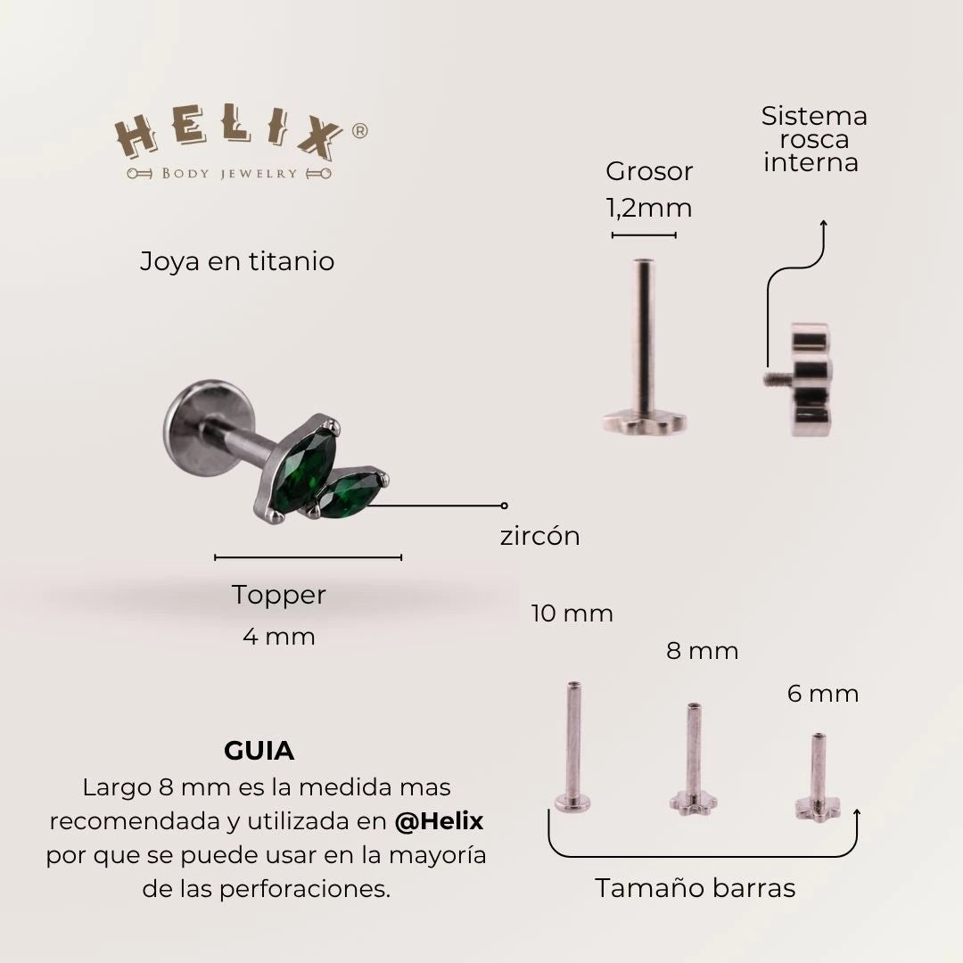 Labret Pétalo Green
