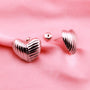 Pendientes de Corazón - Dorado y Plateado - Helix Body Jewelry - Tienda Online de Piercings