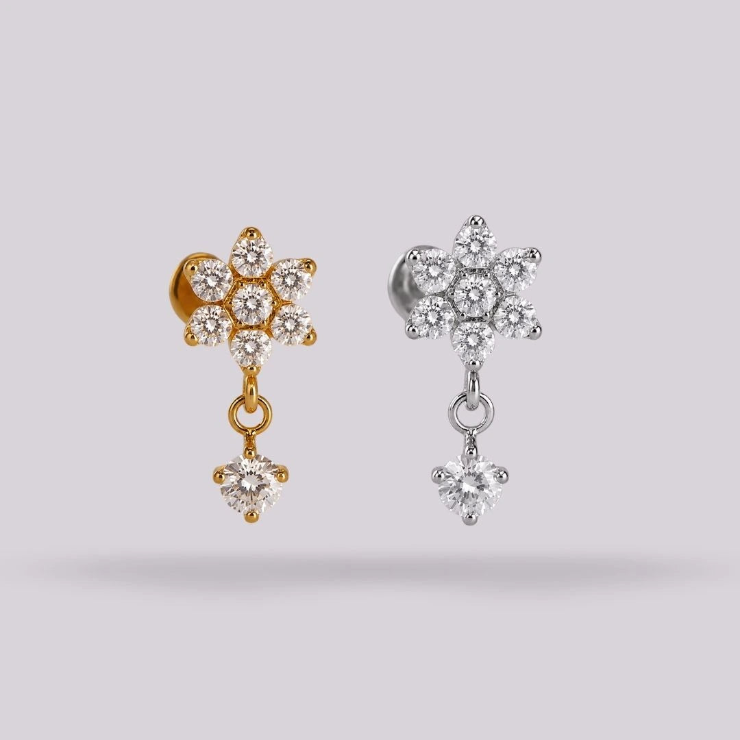 Labret Flor Colgante