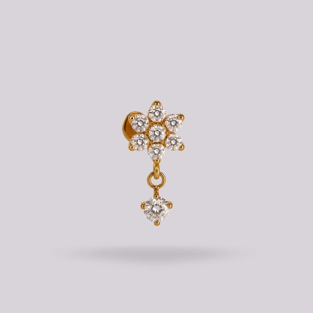 Labret Flor Colgante