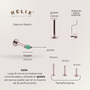 Piercing con piedras - Noa - Helix Body Jewelry - Tienda Online de Piercings