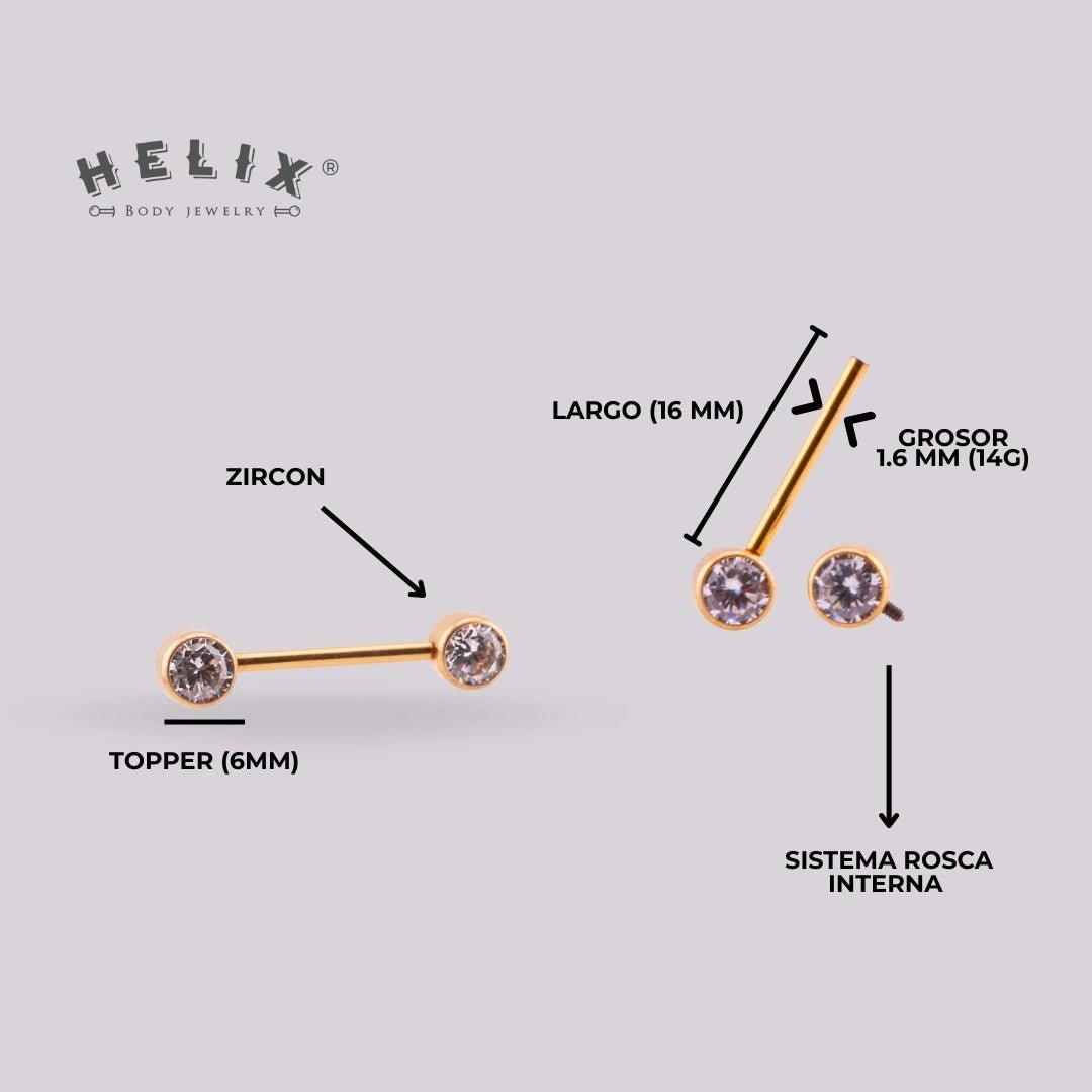 Piercing Pezón Nix - Helix Body Jewelry - Tienda Online de Piercings
