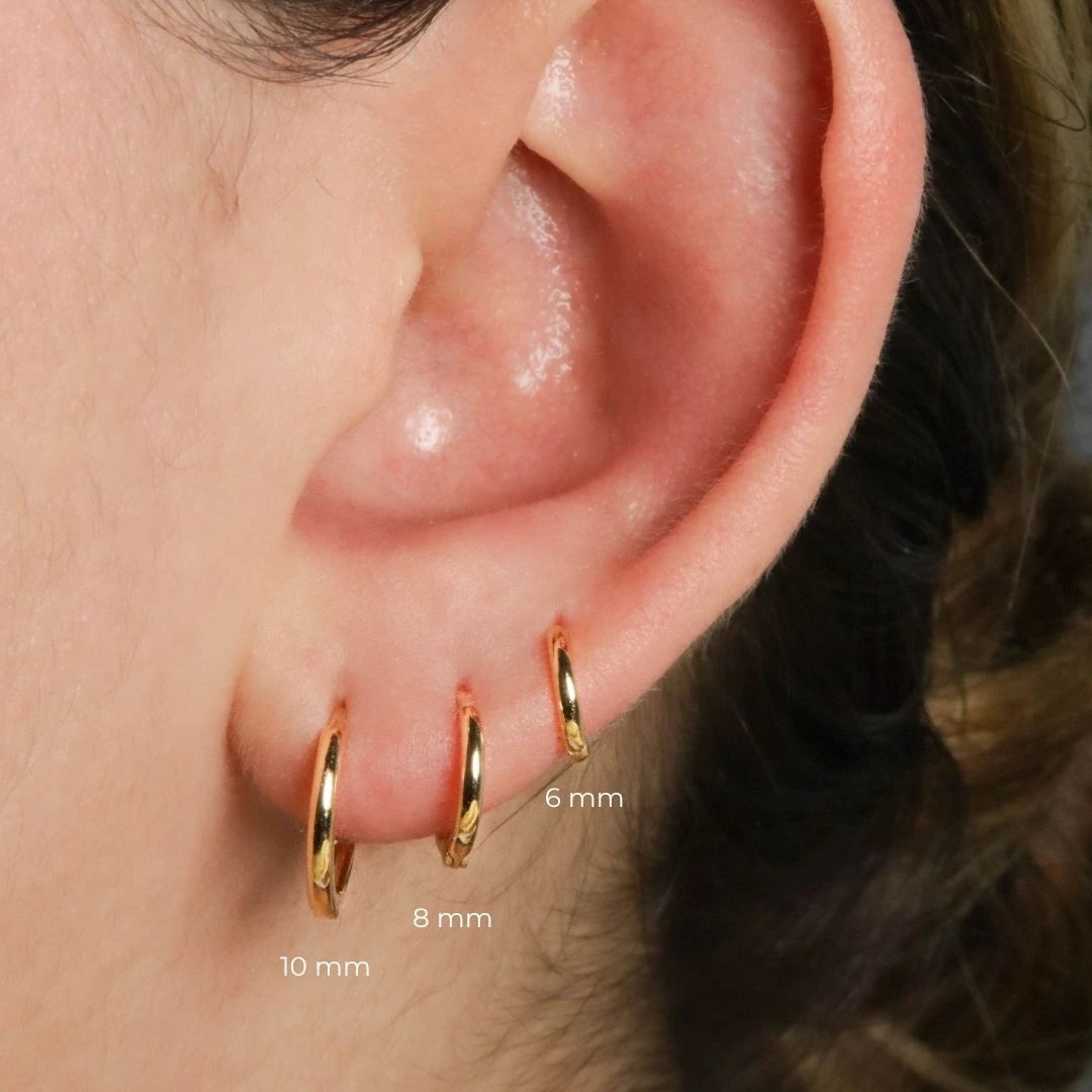 Candongas Oro 18K 6mm