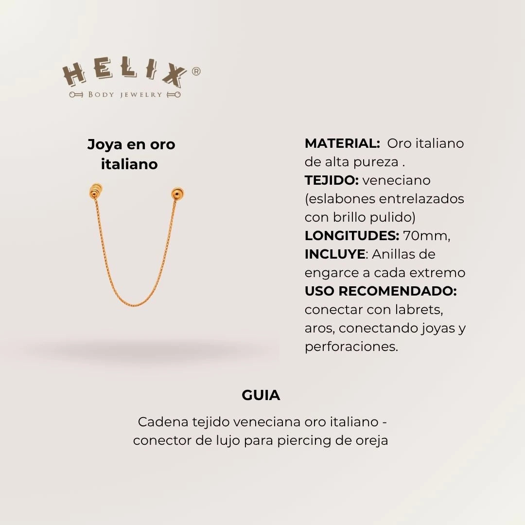 Cadena Veneciana Oro Italiano