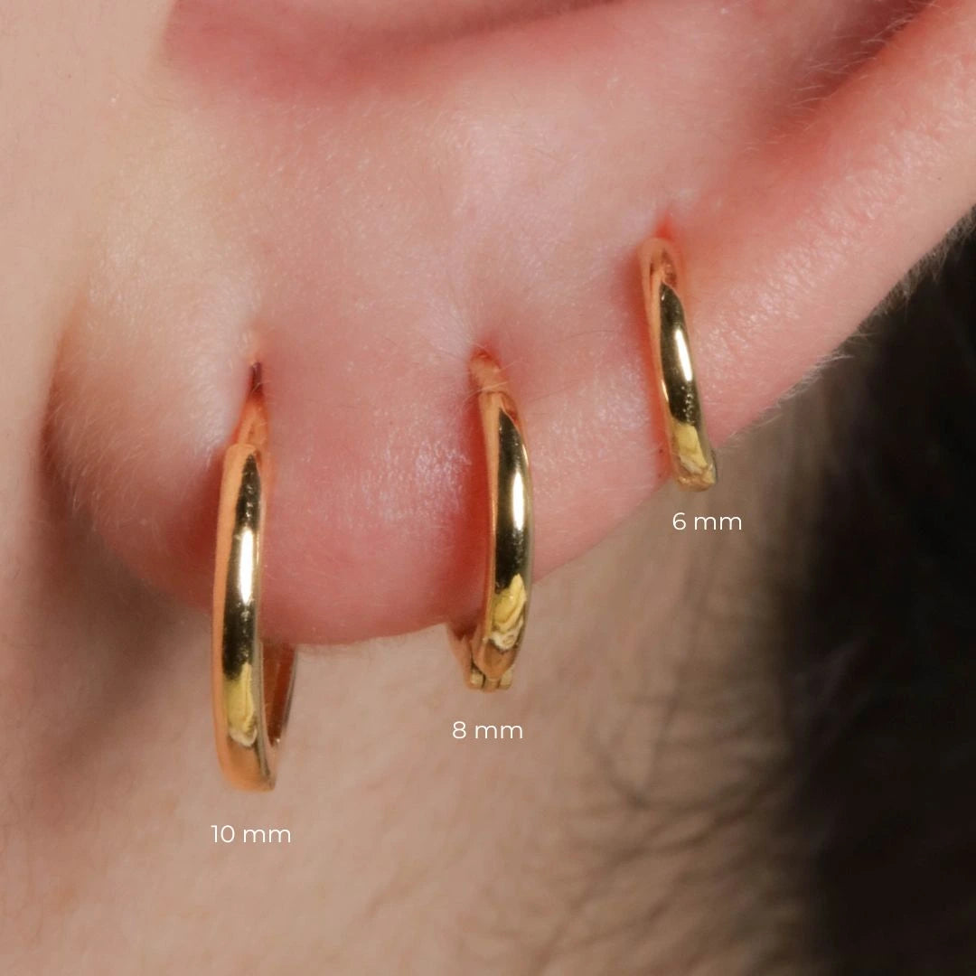 Candongas Oro 18K 8mm