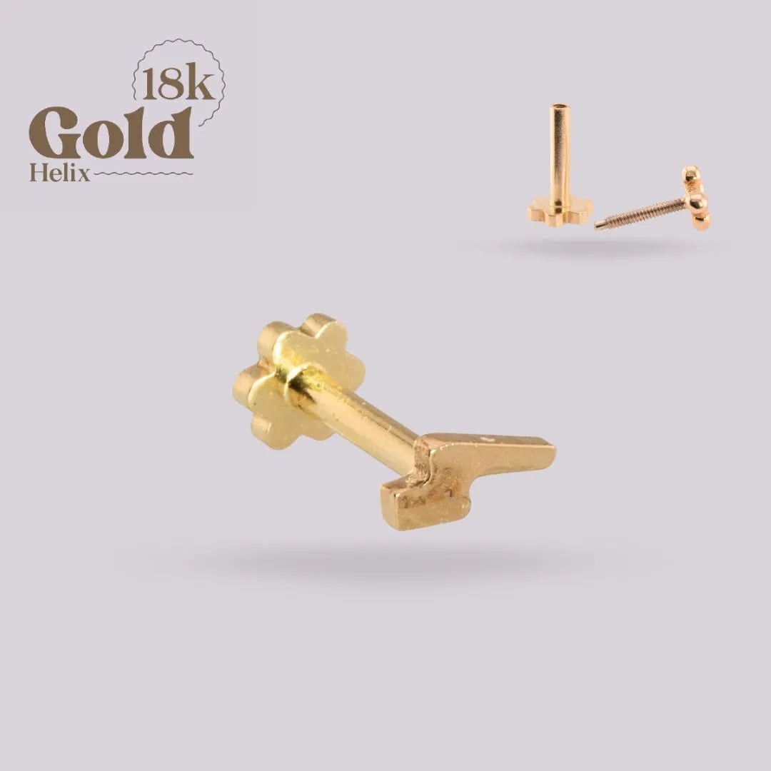 Labret Rayito Oro 18K