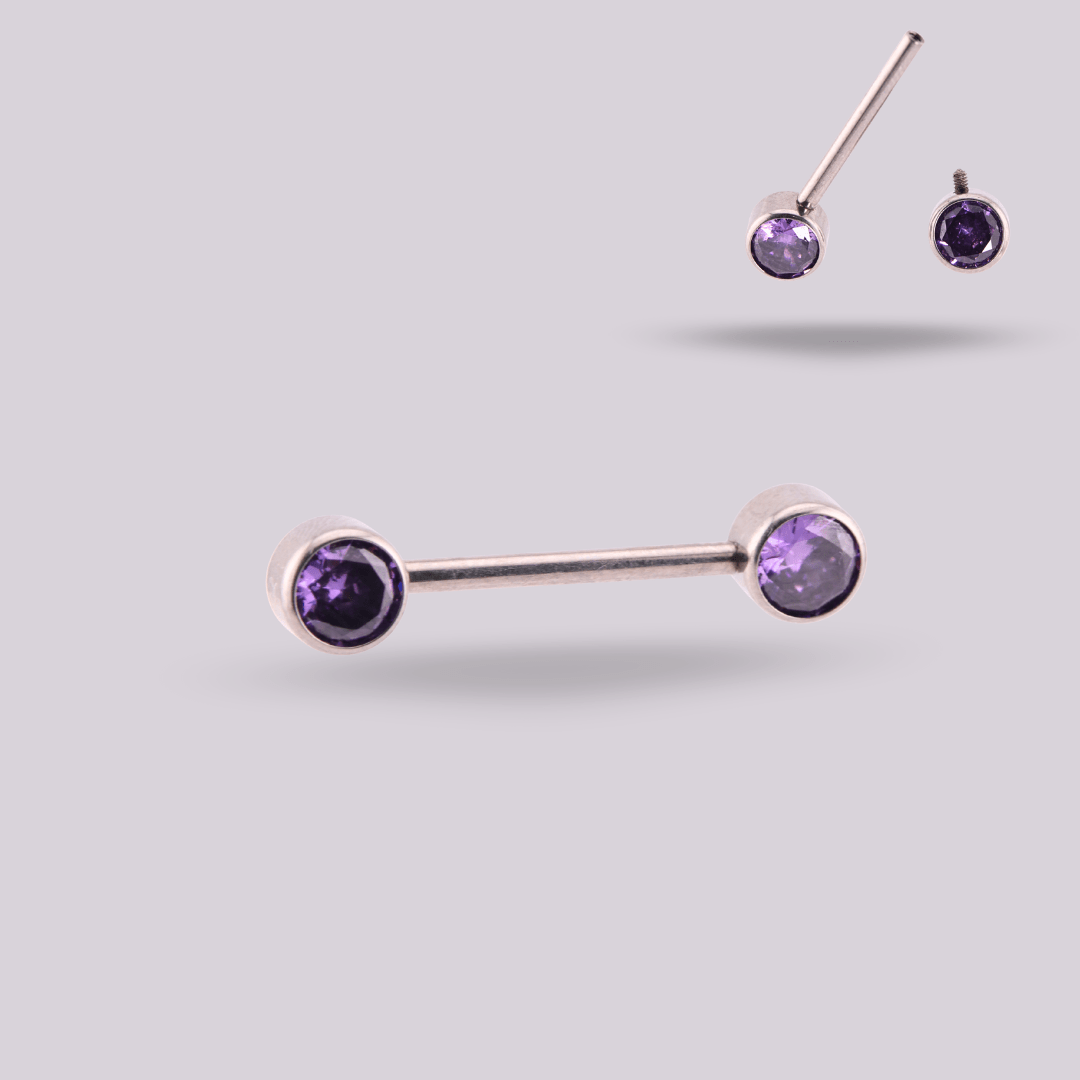 Piercing Nipple Atenea Purple - Helix Body Jewelry - Tienda Online de Piercings