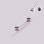 Piercing Nipple Atenea Purple - Helix Body Jewelry - Tienda Online de Piercings