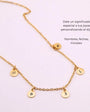 Collar Personalizado con 5 Dijes Dorado | Acero Inoxidable