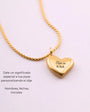 Collar Personalizado con Dije de Corazón Dorado | Mujer