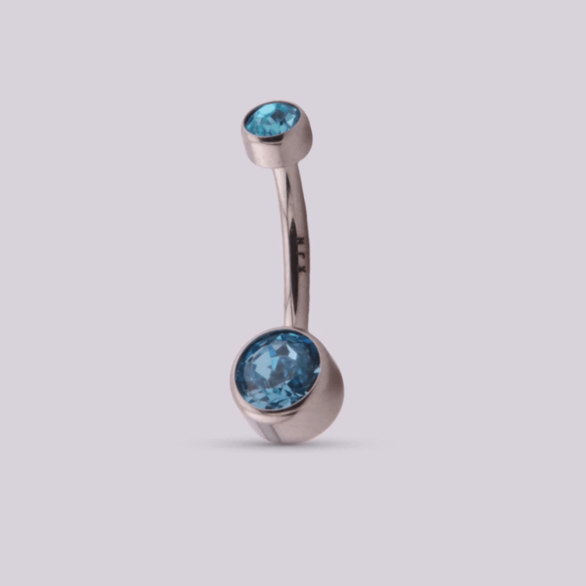 Piercing Ombligo Crystal Aqua - Helix Body Jewelry - Tienda Online de Piercings