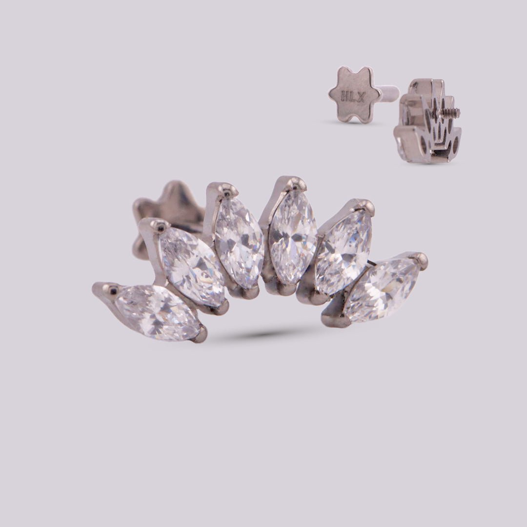 Piercing en titanio - labret Celine - Helix Body Jewelry - Tienda Online de Piercings