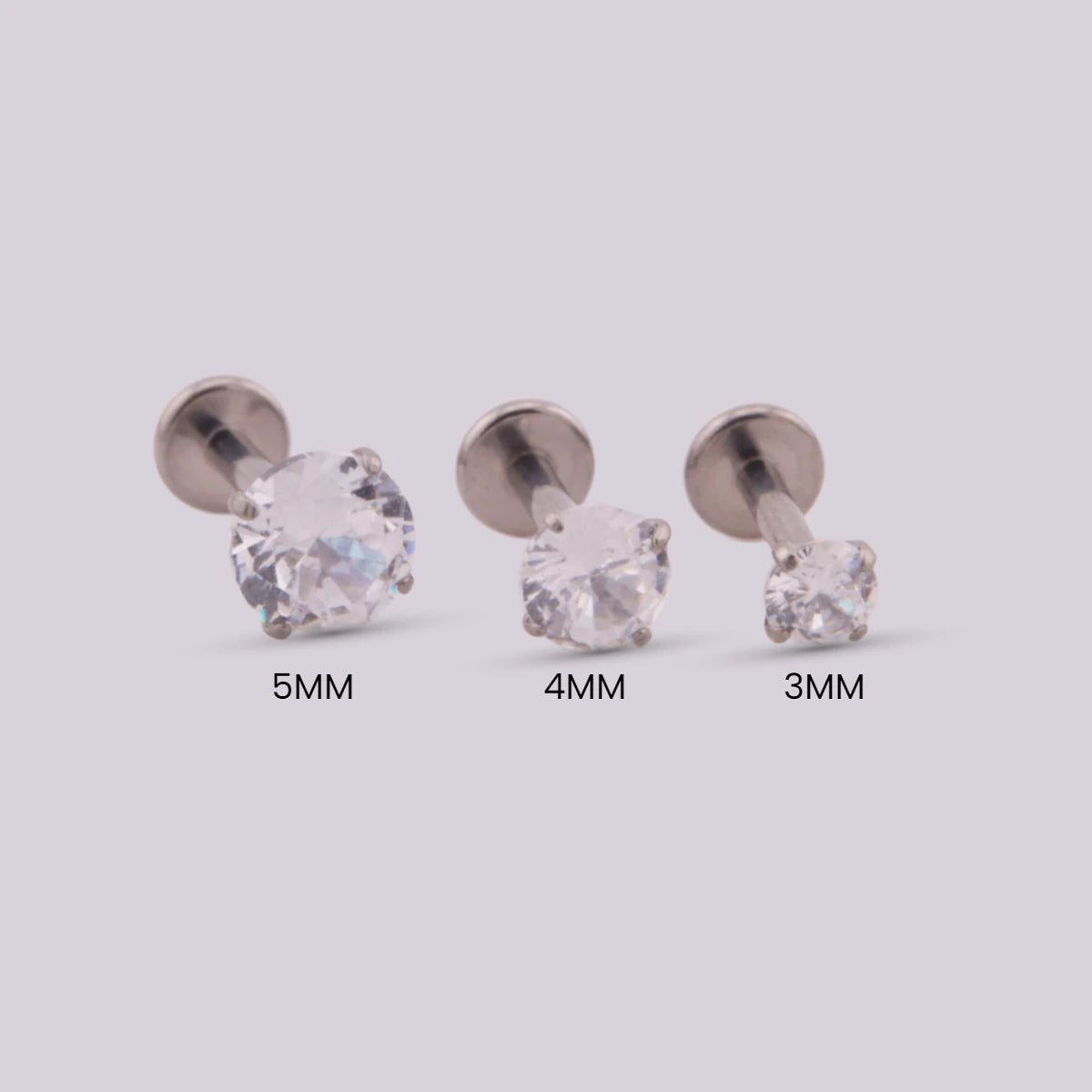 Set Sparkly: Efecto Cascada con Cristales (5, 4 y 3mm) - Helix Body Jewelry - Tienda Online de Piercings