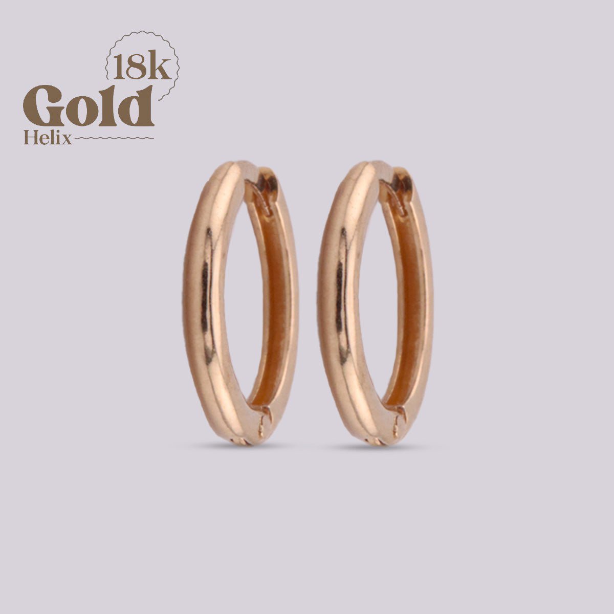 Arete Candonga Oro 18K Clicker 10mm - Elegancia y Versatilidad en tu Piercing - Helix Body Jewelry - Tienda Online de Piercings