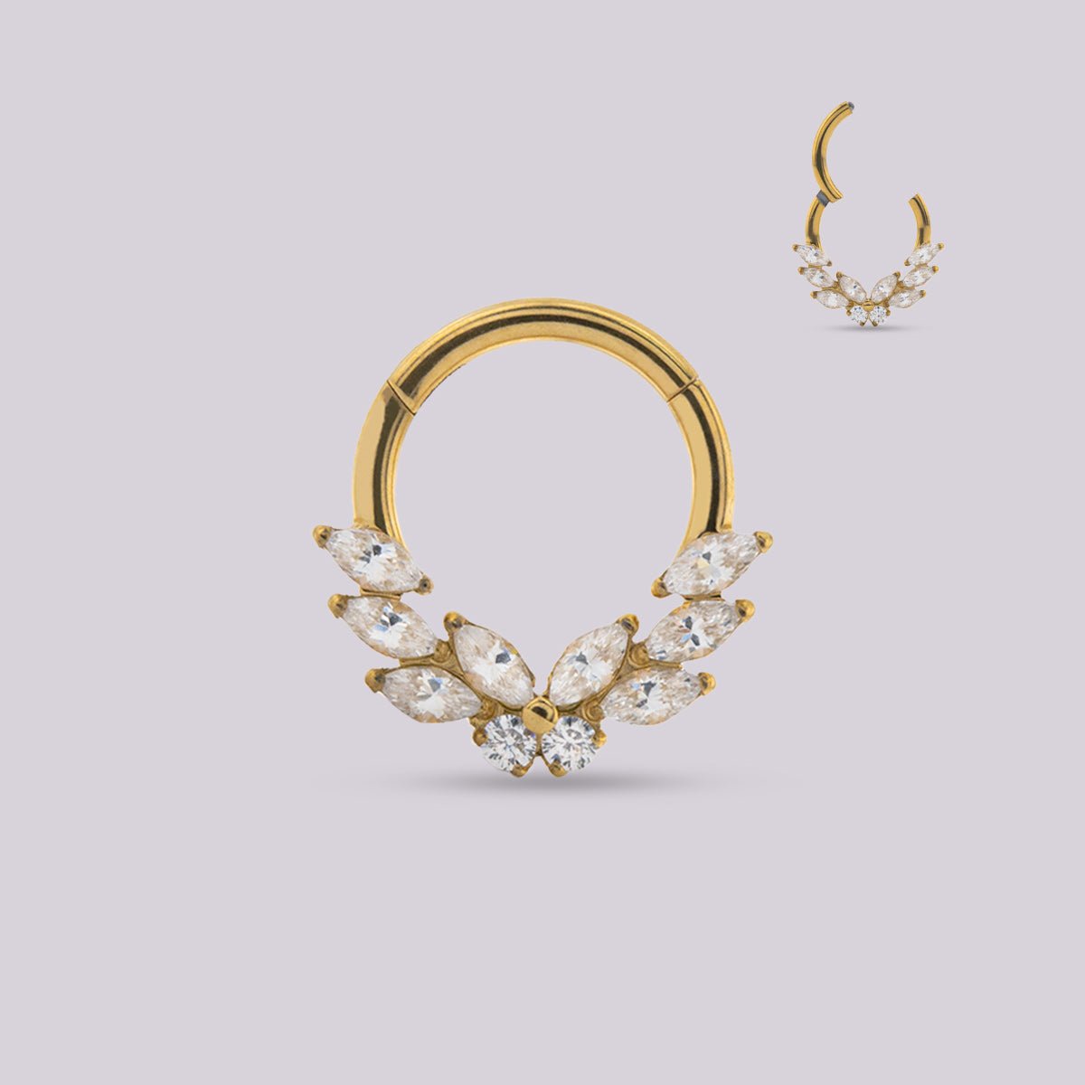 Aro Angel para daith y septum - Helix Body Jewelry - Tienda Online de Piercings