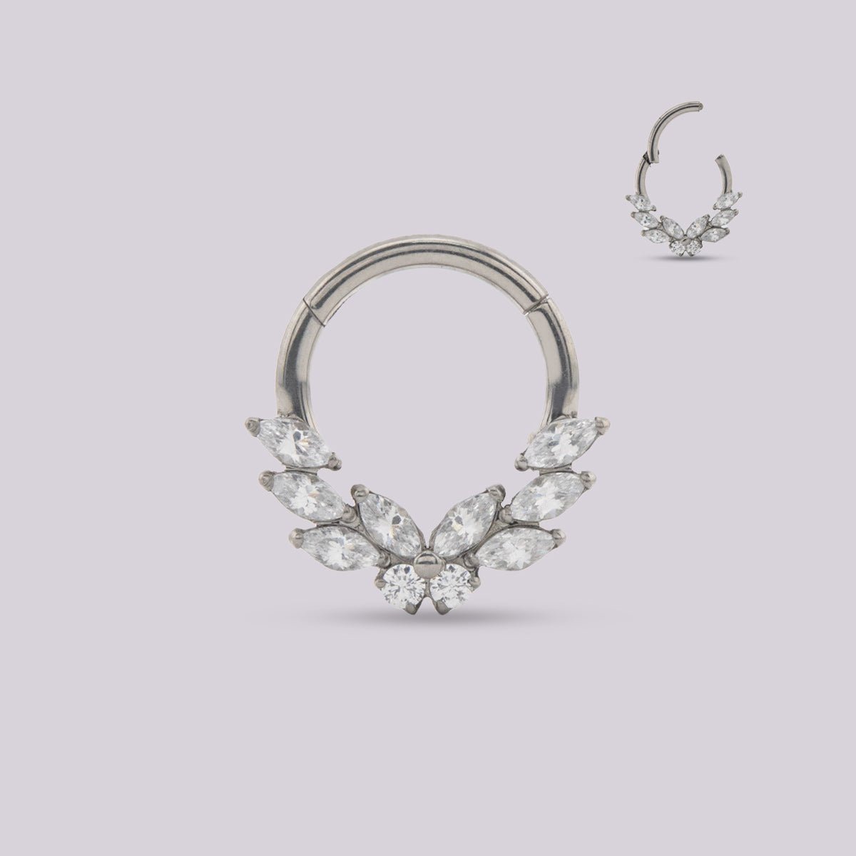 Aro Angel para daith y septum - Helix Body Jewelry - Tienda Online de Piercings