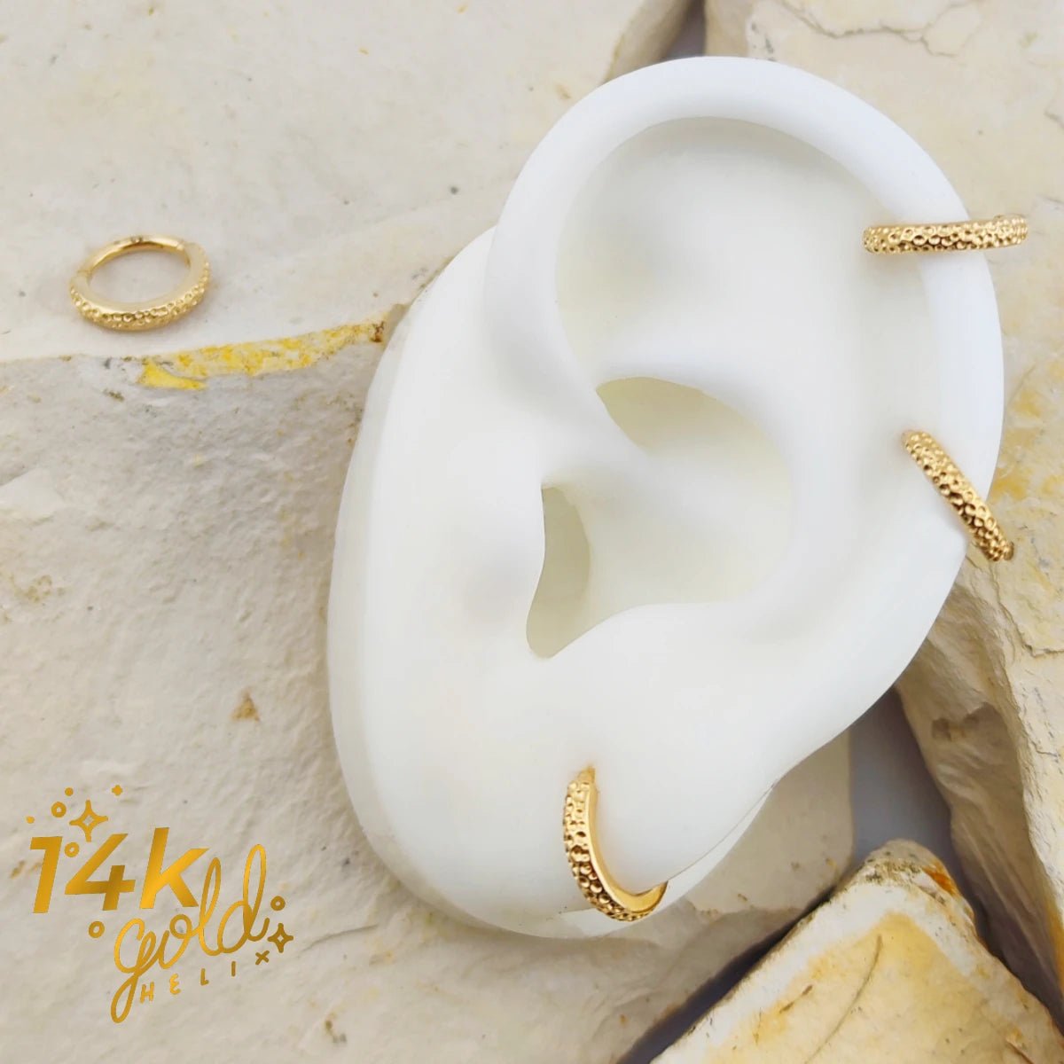 Joya en Oro 14k para piercing - Luxury Katia - Helix Body Jewelry - Tienda Online de Piercings