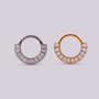 Aro con cristales de zircon - Ada - Helix Body Jewelry - Tienda Online de Piercings
