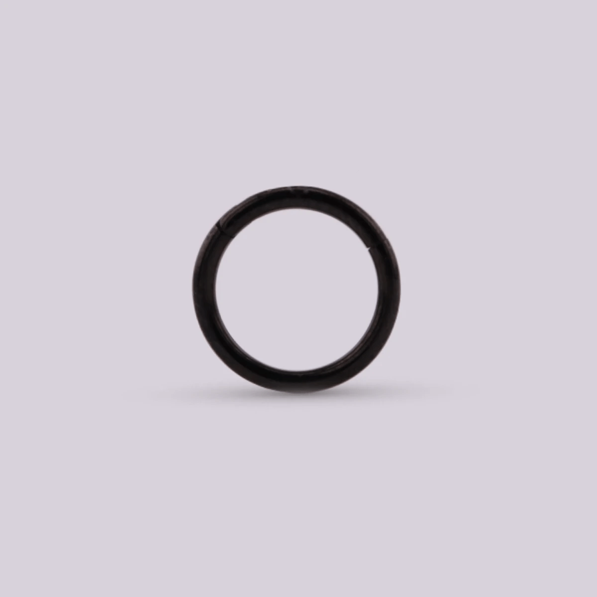 Aro con sistema Clicker Negro - Helix Body Jewelry - Tienda Online de Piercings