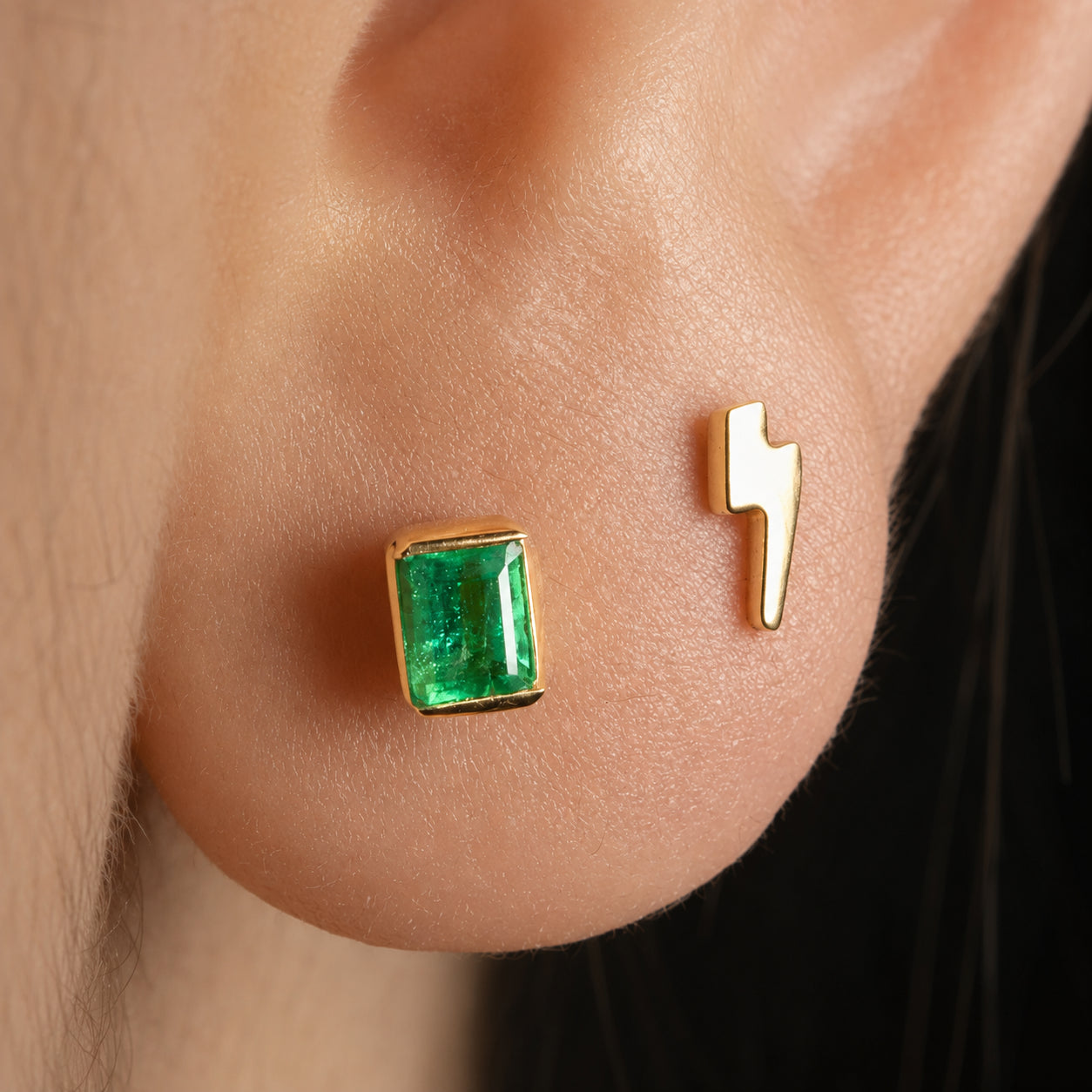 Labret Rayito Oro 18K