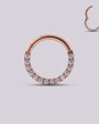 Aro zirconia Oro Rosa - Helix Body Jewelry - Tienda Online de Piercings