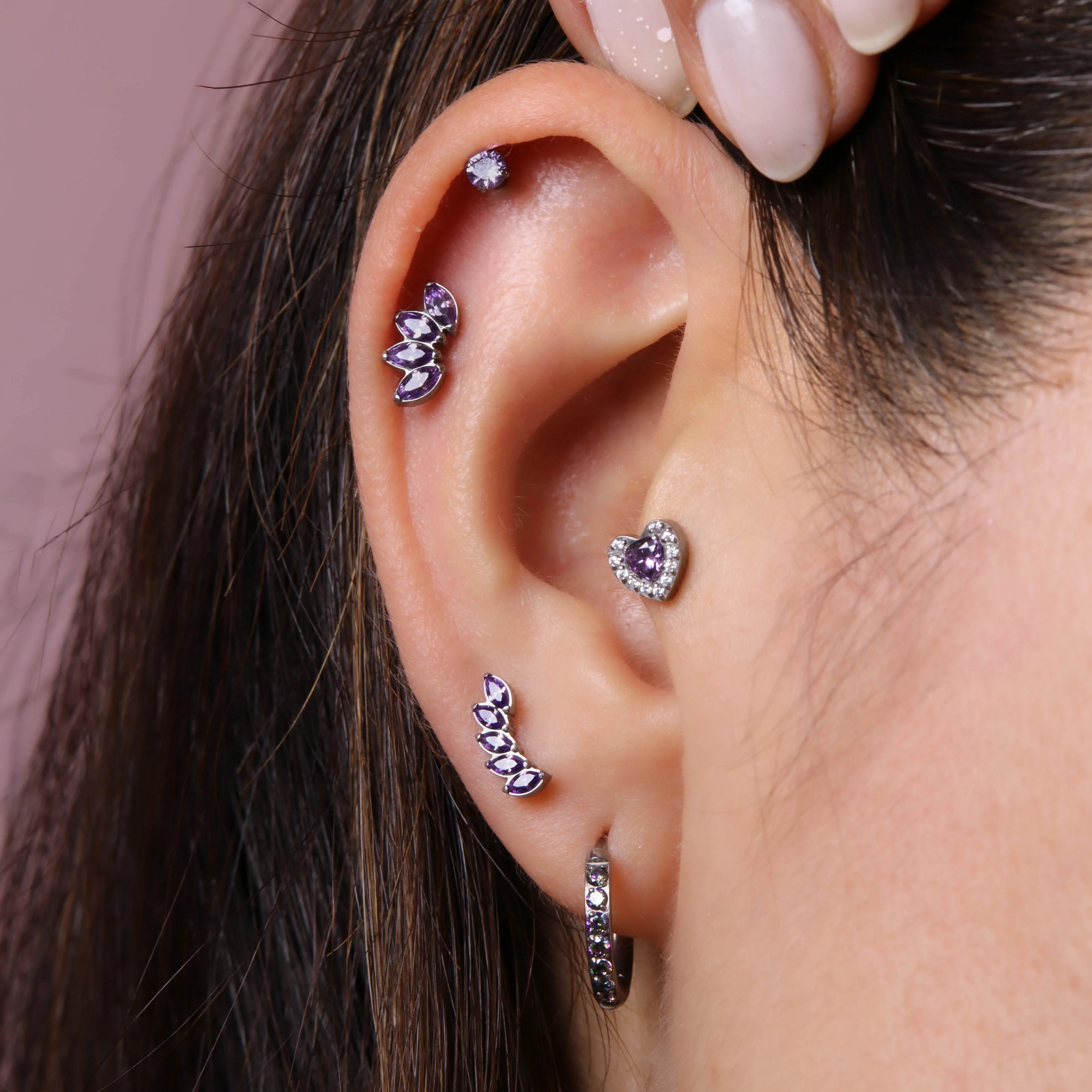 Set Piercing Lilac
