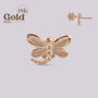 Joya para oreja en oro con forma de Libelula - Helix Body Jewelry - Tienda Online de Piercings