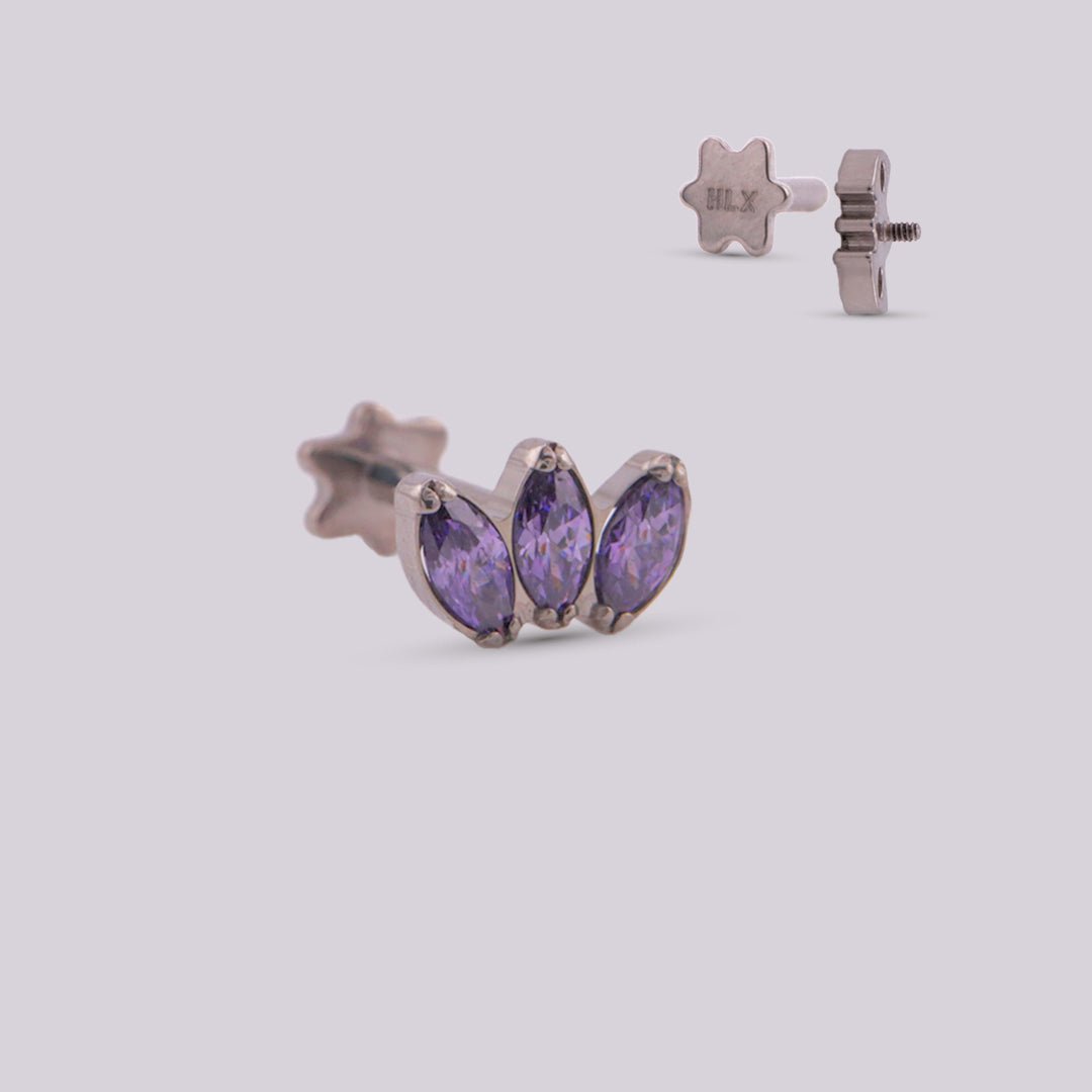 Labret en Titanio Isabel - Helix Body Jewelry - Tienda Online de Piercings