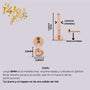 Arete con forma de corazón en oro solido de 14K - Helix Body Jewelry - Tienda Online de Piercings