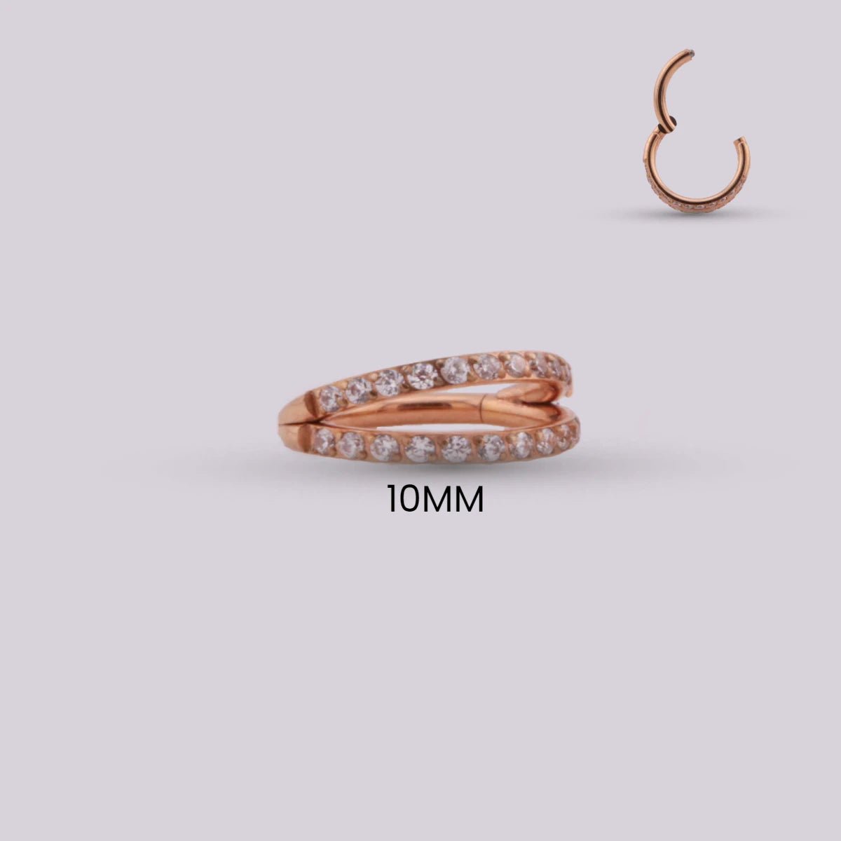 Joya para piercing Agata Oro Rosa - Helix Body Jewelry - Tienda Online de Piercings