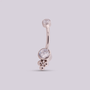 Piercing Ombligo Trinity Plateado - Helix Body Jewelry - Tienda Online de Piercings