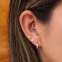Joya para oreja en oro con forma de estrella - Helix Body Jewelry - Tienda Online de Piercings