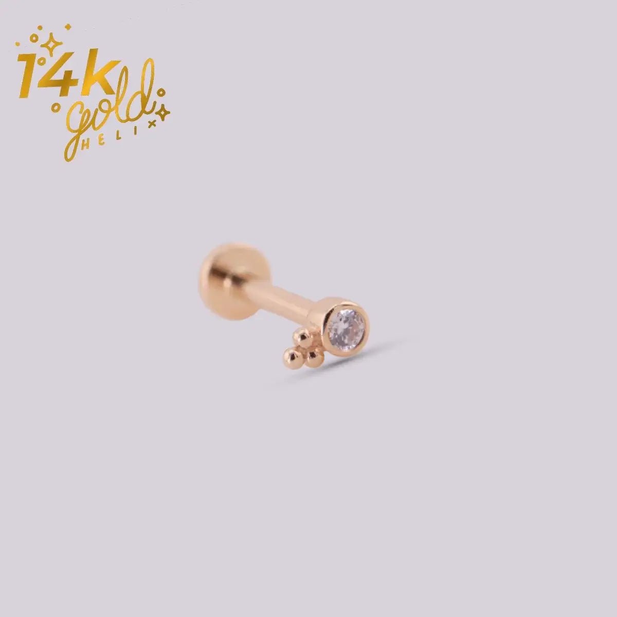Joya con pequeño cristal Swarovski - Mini Luxury - Helix Body Jewelry - Tienda Online de Piercings