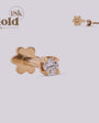 Pendiente para oreja en oro 18K con diamante 2mm - Helix Body Jewelry - Tienda Online de Piercings