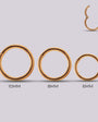 Joya para piercing Clicker Dorado - Helix Body Jewelry - Tienda Online de Piercings